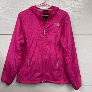 The North Face Pink Hooded Full
Zip Fleece Jacket Womens M
Nylon Shell AHUU